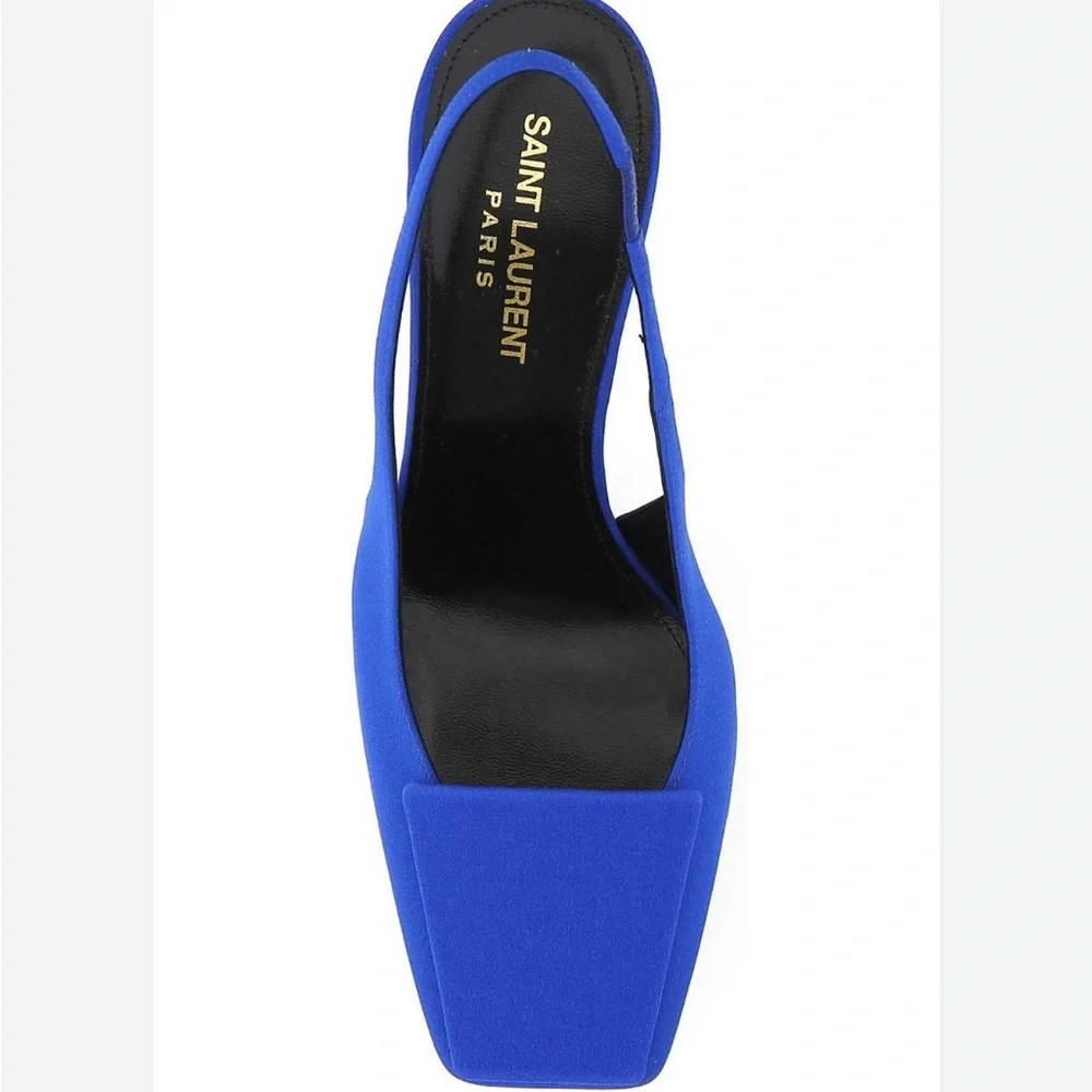 Saint Laurent slingback pumps blue size 37 - Picture 2 of 5